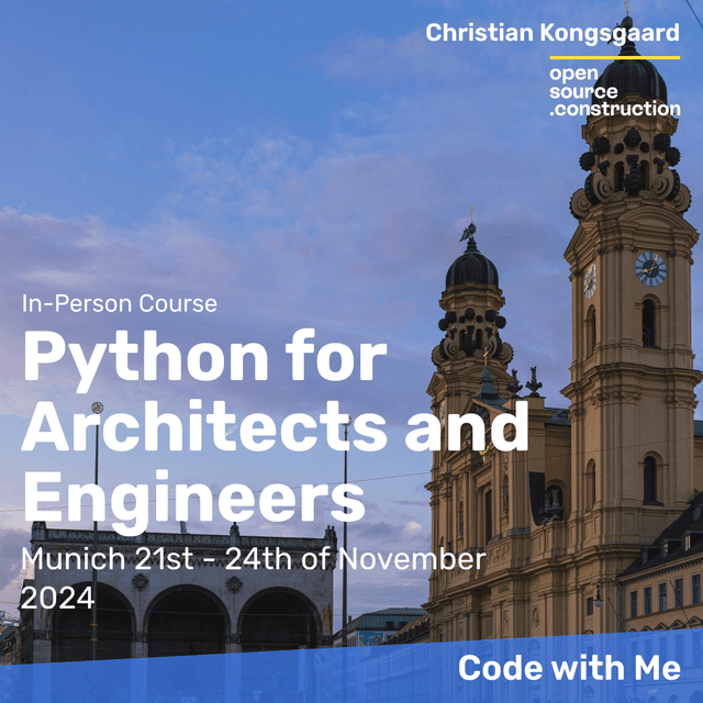 Python for Architects and Engineers - Munich November 2024